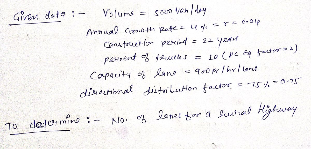 Civil Engineering homework question answer, step 1, image 1